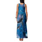 Paikea New Zealand Matariki Family Matching Tank Maxi Dress and Hawaiian Shirt Humpback Whale Taniko Motifs Ocean Vibes