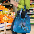 Paikea New Zealand Matariki Grocery Bag Humpback Whale Taniko Motifs Ocean Vibes