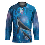 Paikea New Zealand Matariki Hockey Jersey Humpback Whale Taniko Motifs Ocean Vibes