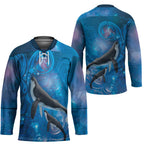 Paikea New Zealand Matariki Hockey Jersey Humpback Whale Taniko Motifs Ocean Vibes