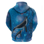 Paikea New Zealand Matariki Hoodie Humpback Whale Taniko Motifs Ocean Vibes