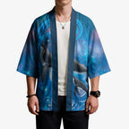 Paikea New Zealand Matariki Kimono Humpback Whale Taniko Motifs Ocean Vibes