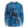 Paikea New Zealand Matariki Long Sleeve Shirt Humpback Whale Taniko Motifs Ocean Vibes