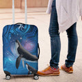 Paikea New Zealand Matariki Luggage Cover Humpback Whale Taniko Motifs Ocean Vibes