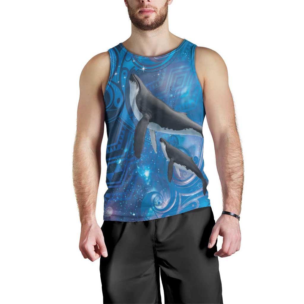 Paikea New Zealand Matariki Men Tank Top Humpback Whale Taniko Motifs Ocean Vibes