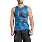 Paikea New Zealand Matariki Men Tank Top Humpback Whale Taniko Motifs Ocean Vibes