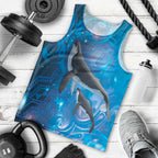 Paikea New Zealand Matariki Men Tank Top Humpback Whale Taniko Motifs Ocean Vibes