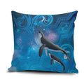 Paikea New Zealand Matariki Pillow Cover Humpback Whale Taniko Motifs Ocean Vibes