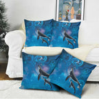 Paikea New Zealand Matariki Pillow Cover Humpback Whale Taniko Motifs Ocean Vibes