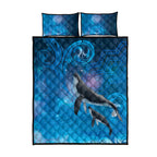 Paikea New Zealand Matariki Quilt Bed Set Humpback Whale Taniko Motifs Ocean Vibes