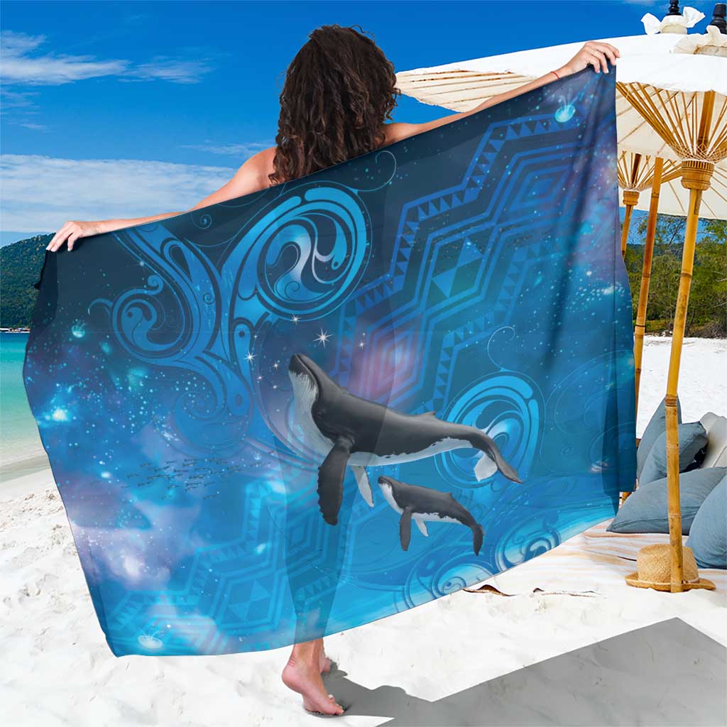 Paikea New Zealand Matariki Sarong Humpback Whale Taniko Motifs Ocean Vibes