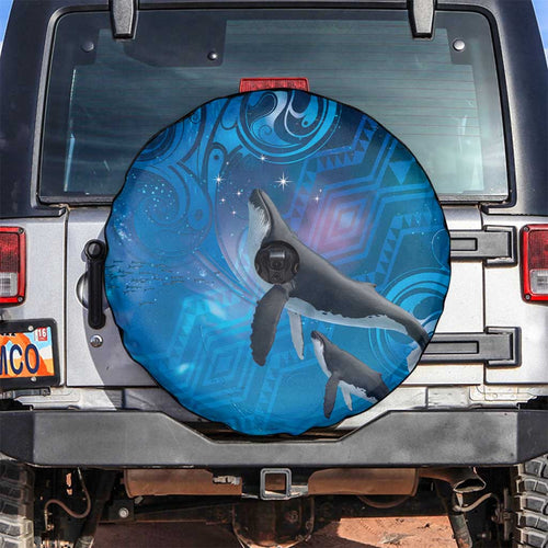 Paikea New Zealand Matariki Spare Tire Cover Humpback Whale Taniko Motifs Ocean Vibes
