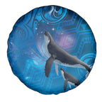 Paikea New Zealand Matariki Spare Tire Cover Humpback Whale Taniko Motifs Ocean Vibes