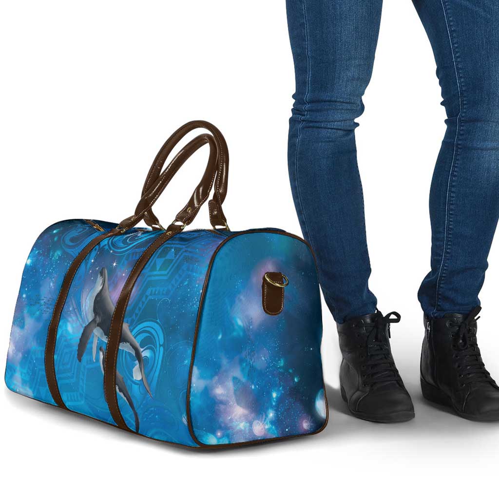 Paikea New Zealand Matariki Travel Bag Humpback Whale Taniko Motifs Ocean Vibes