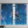 Paikea New Zealand Matariki Window Curtain Humpback Whale Taniko Motifs Ocean Vibes