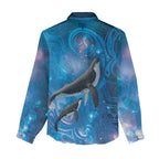 Paikea New Zealand Matariki Women Casual Shirt Humpback Whale Taniko Motifs Ocean Vibes