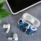 Piwakawaka New Zealand Matariki AirPods Case Maori New Year Silver Fern Blue Galaxy