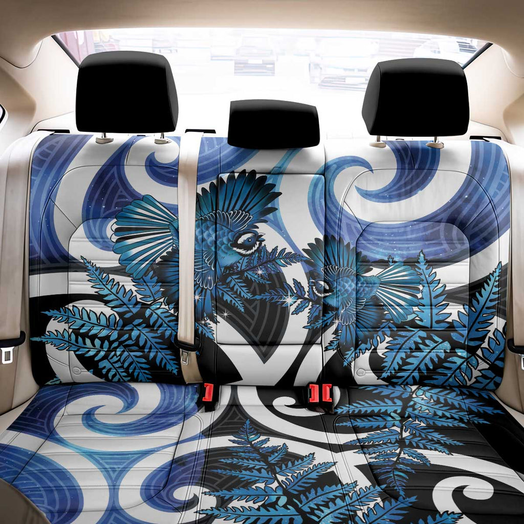 Piwakawaka New Zealand Matariki Back Car Seat Cover Maori New Year Silver Fern Blue Galaxy