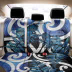 Piwakawaka New Zealand Matariki Back Car Seat Cover Maori New Year Silver Fern Blue Galaxy