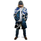 Piwakawaka New Zealand Matariki Cloak Maori New Year Silver Fern Blue Galaxy