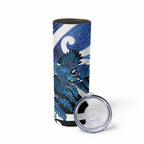 Piwakawaka New Zealand Matariki Skinny Tumbler Maori New Year Silver Fern Blue Galaxy