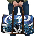 Piwakawaka New Zealand Matariki Travel Bag Maori New Year Silver Fern Blue Galaxy
