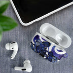 Piwakawaka New Zealand Matariki AirPods Case Maori New Year Silver Fern Purple Galaxy