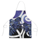 Piwakawaka New Zealand Matariki Apron Maori New Year Silver Fern Purple Galaxy