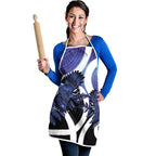 Piwakawaka New Zealand Matariki Apron Maori New Year Silver Fern Purple Galaxy