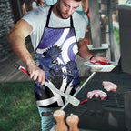 Piwakawaka New Zealand Matariki Apron Maori New Year Silver Fern Purple Galaxy