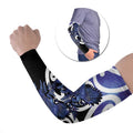 Piwakawaka New Zealand Matariki Arm Sleeves Maori New Year Silver Fern Purple Galaxy