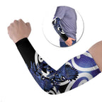 Piwakawaka New Zealand Matariki Arm Sleeves Maori New Year Silver Fern Purple Galaxy