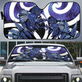 Piwakawaka New Zealand Matariki Auto Sun Shade Maori New Year Silver Fern Purple Galaxy