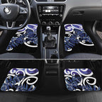Piwakawaka New Zealand Matariki Car Mats Maori New Year Silver Fern Purple Galaxy
