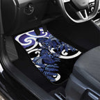 Piwakawaka New Zealand Matariki Car Mats Maori New Year Silver Fern Purple Galaxy