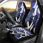 Piwakawaka New Zealand Matariki Car Seat Cover Maori New Year Silver Fern Purple Galaxy