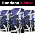 Piwakawaka New Zealand Matariki Neck Gaiter Maori New Year Silver Fern Purple Galaxy