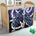 Piwakawaka New Zealand Matariki Quilt Maori New Year Silver Fern Purple Galaxy
