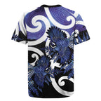 Piwakawaka New Zealand Matariki Rugby Jersey Maori New Year Silver Fern Purple Galaxy