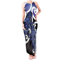 Piwakawaka New Zealand Matariki Tank Maxi Dress Maori New Year Silver Fern Purple Galaxy