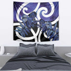 Piwakawaka New Zealand Matariki Tapestry Maori New Year Silver Fern Purple Galaxy