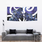 Piwakawaka New Zealand Matariki Tapestry Maori New Year Silver Fern Purple Galaxy