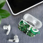 Piwakawaka New Zealand Matariki AirPods Case Maori New Year Silver Fern Green Galaxy