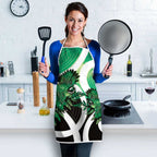 Piwakawaka New Zealand Matariki Apron Maori New Year Silver Fern Green Galaxy