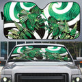 Piwakawaka New Zealand Matariki Auto Sun Shade Maori New Year Silver Fern Green Galaxy