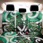 Piwakawaka New Zealand Matariki Back Car Seat Cover Maori New Year Silver Fern Green Galaxy