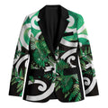 Piwakawaka New Zealand Matariki Blazer Maori New Year Silver Fern Green Galaxy