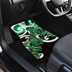 Piwakawaka New Zealand Matariki Car Mats Maori New Year Silver Fern Green Galaxy
