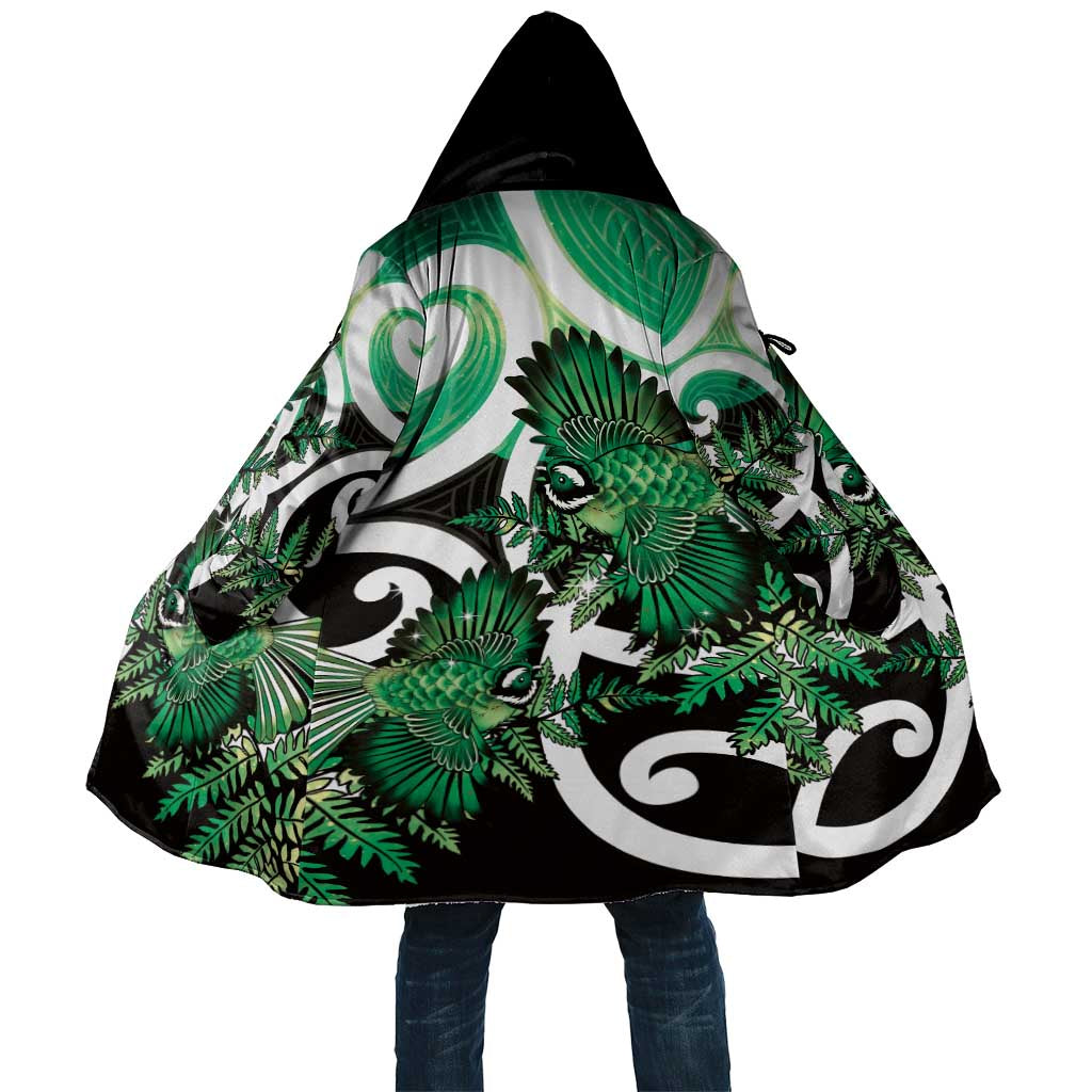 Piwakawaka New Zealand Matariki Cloak Maori New Year Silver Fern Green Galaxy