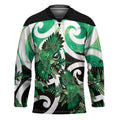 Piwakawaka New Zealand Matariki Hockey Jersey Maori New Year Silver Fern Green Galaxy